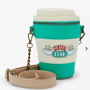 Loungefly Central Perk Crossbody Bag - Green and Cream scented